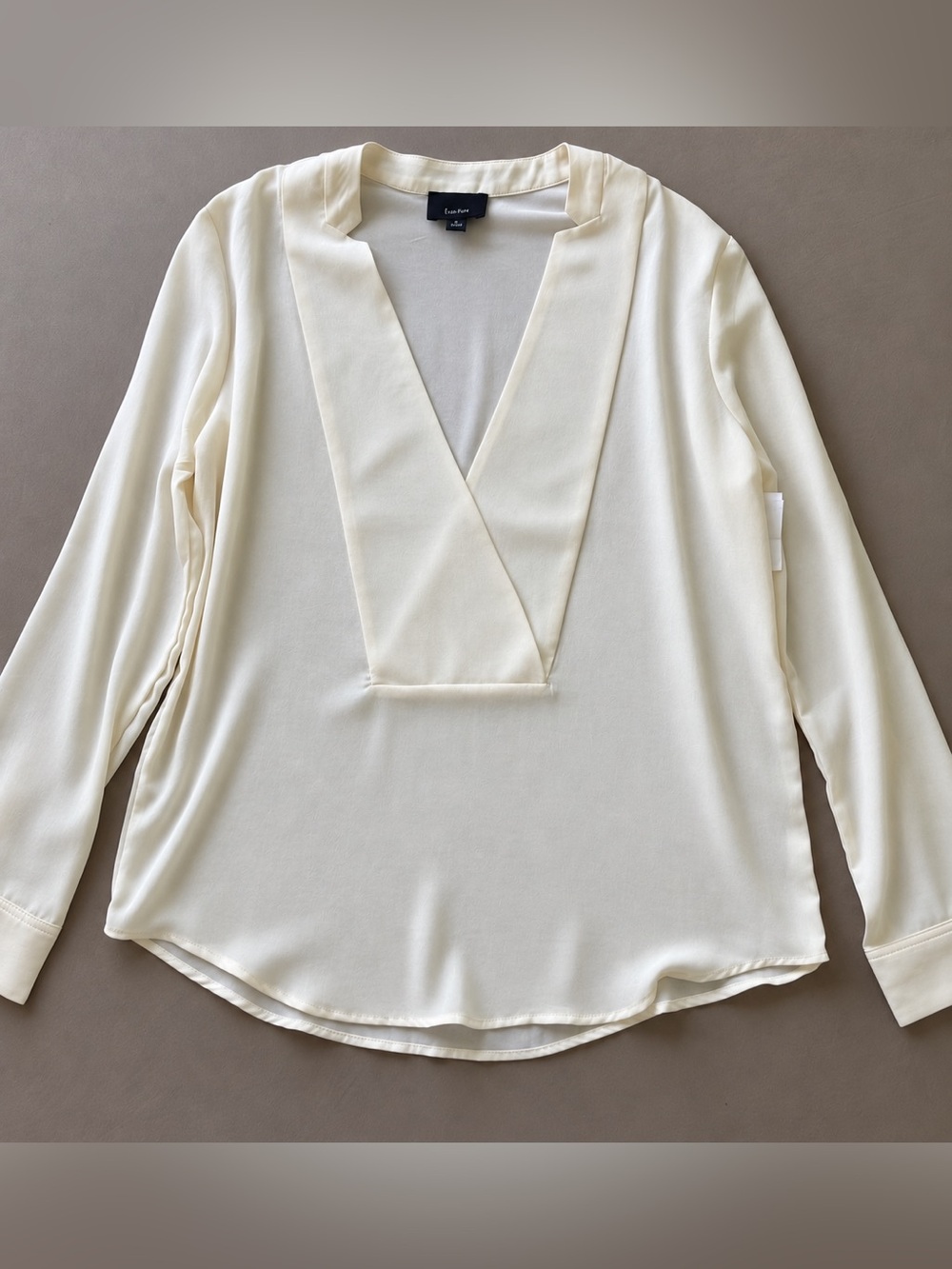 NWT Lumiere Deep V-neck long sleeve Blouse
